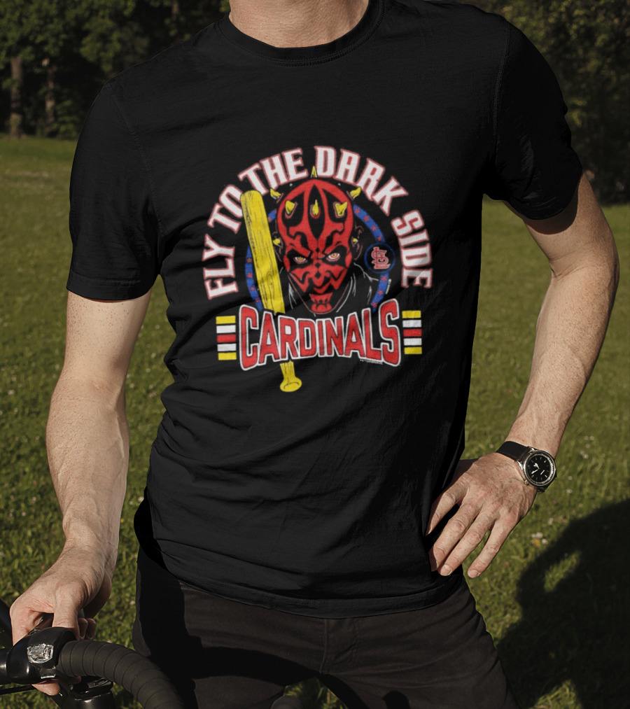 Star Wars X MLB St. Louis Cardinals Fly To The Dark Side Darth Maul T-Shirt