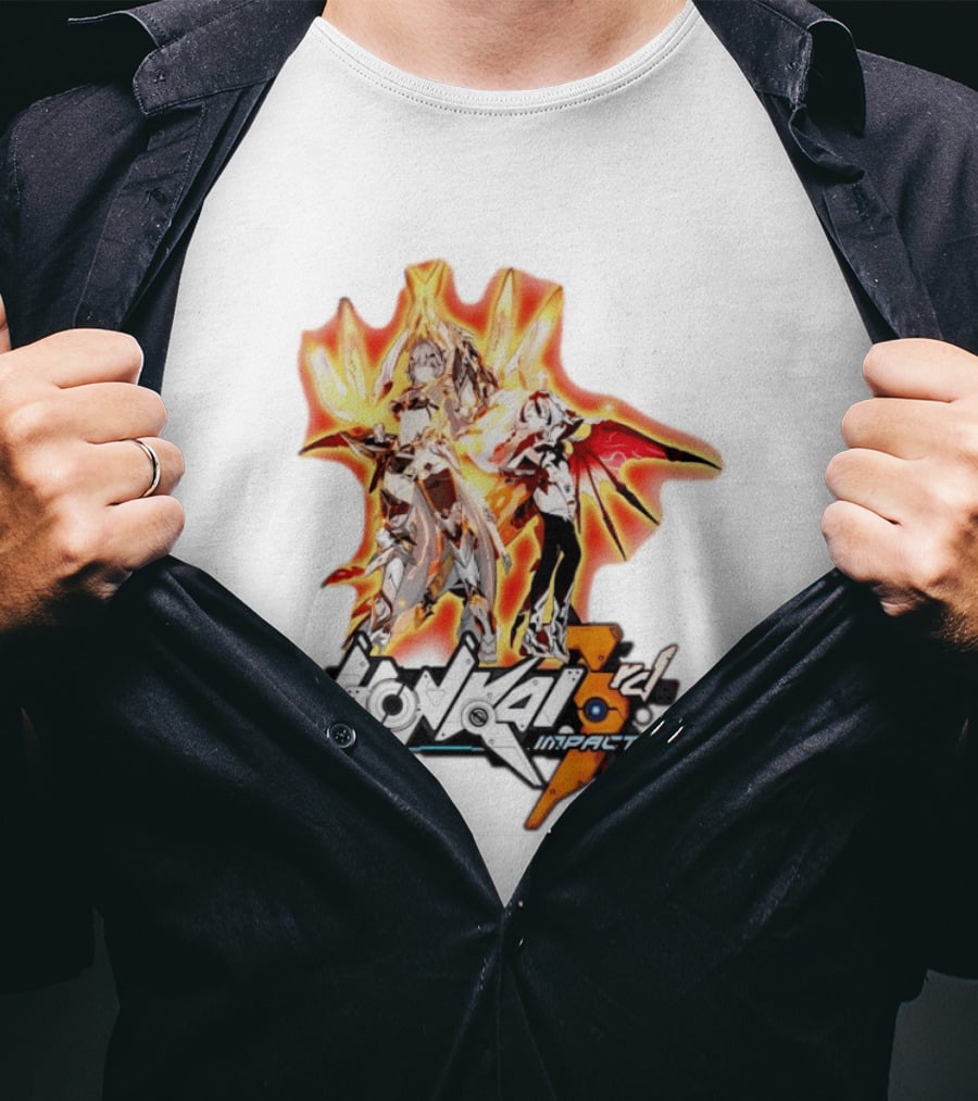 Honkai Impact 3rd HoYoverse Flame Armor Characters T-Shirt