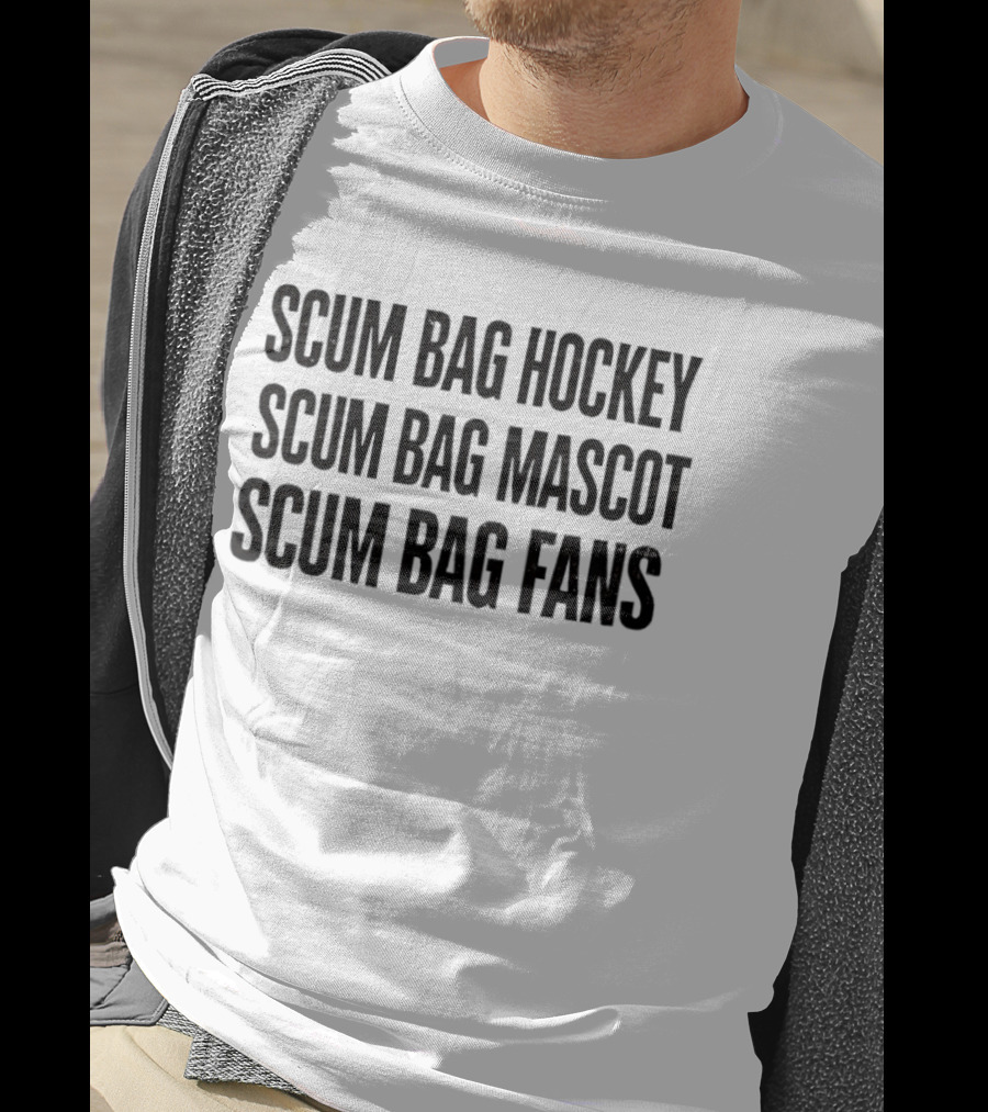 Scum Bag Hockey Scum Bag Mascot Scum Bag Fans T-Shirt