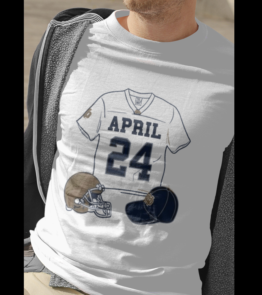 Notre Dame April 24 Football Jersey 2026 T-Shirt