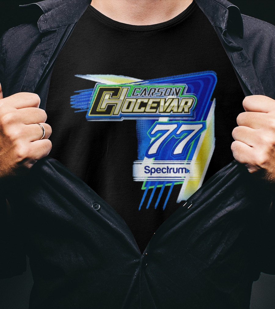 Carson Hocevar #77 Spectrum Racing Nascar T-Shirt
