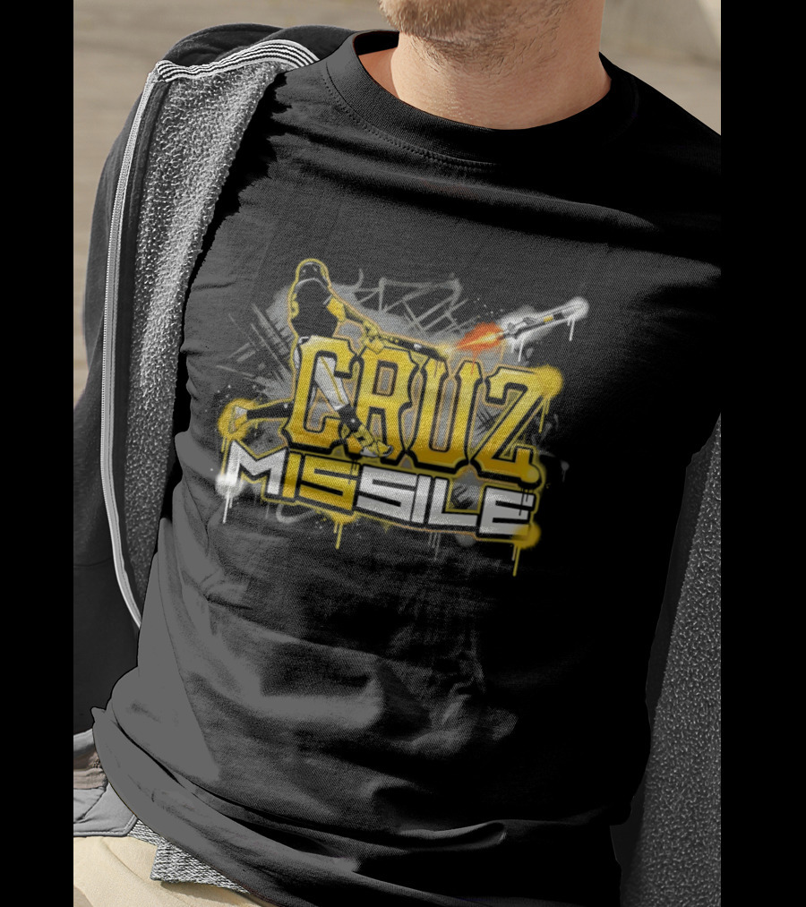 Cruz M15sile O'Neil Cruz Pittsburgh Pirates Baseball Graffiti T-Shirt