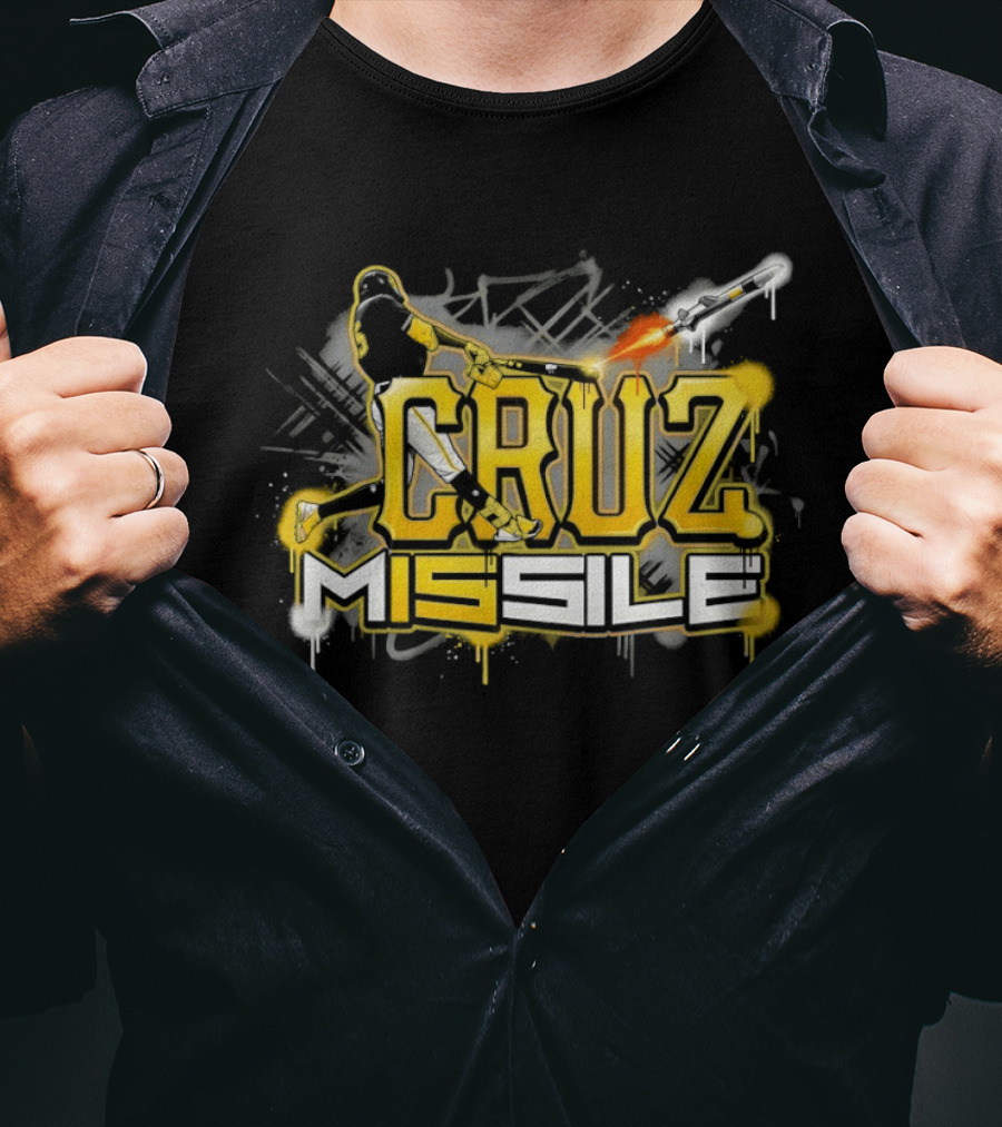 Cruz M15sile O'Neil Cruz Pittsburgh Pirates Baseball Graffiti T-Shirt