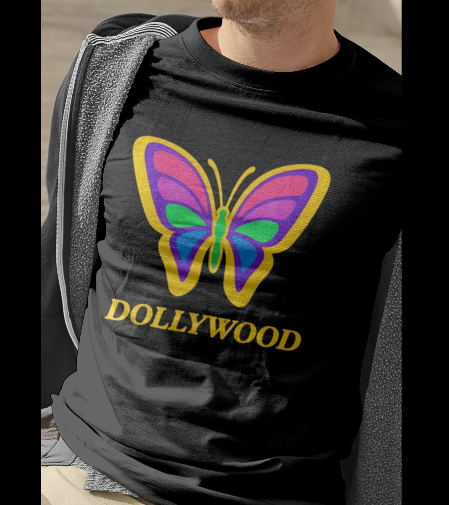 Dollywood 2026 Colorful Butterfly T-Shirt