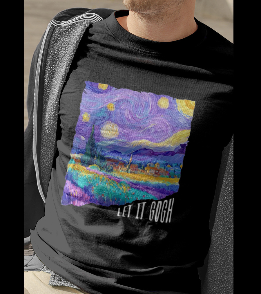 Let It Gogh Starry Night Van Gogh T-Shirt