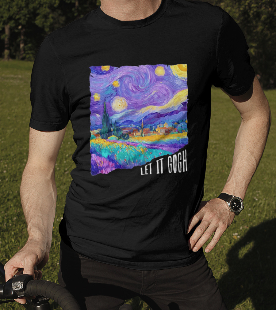 Let It Gogh Starry Night Van Gogh T-Shirt