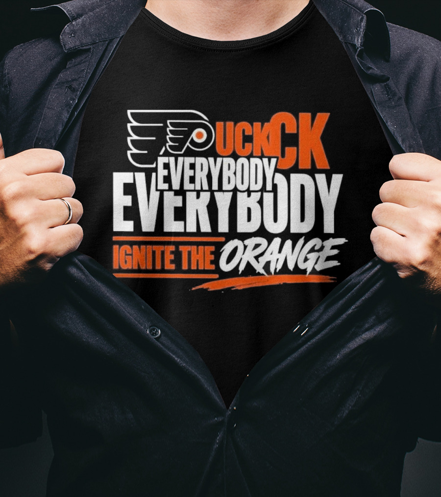 Philadelphia Flyers Puck Everybody Ignite The Orange T-Shirt