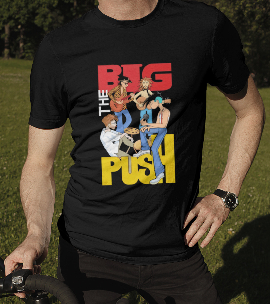 The Big Push Band Colorful Animation With Musical Instruments T-Shirt
