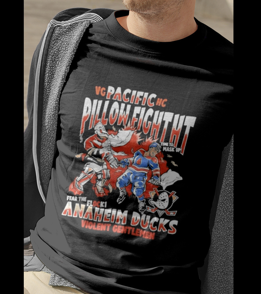 VG Pacific HC Pillow Fight Anaheim Ducks Violent Gentlemen T-Shirt
