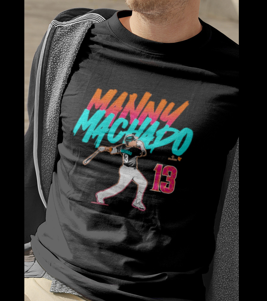 Manny Machado 13 Slugger Swing City Edition T-Shirt