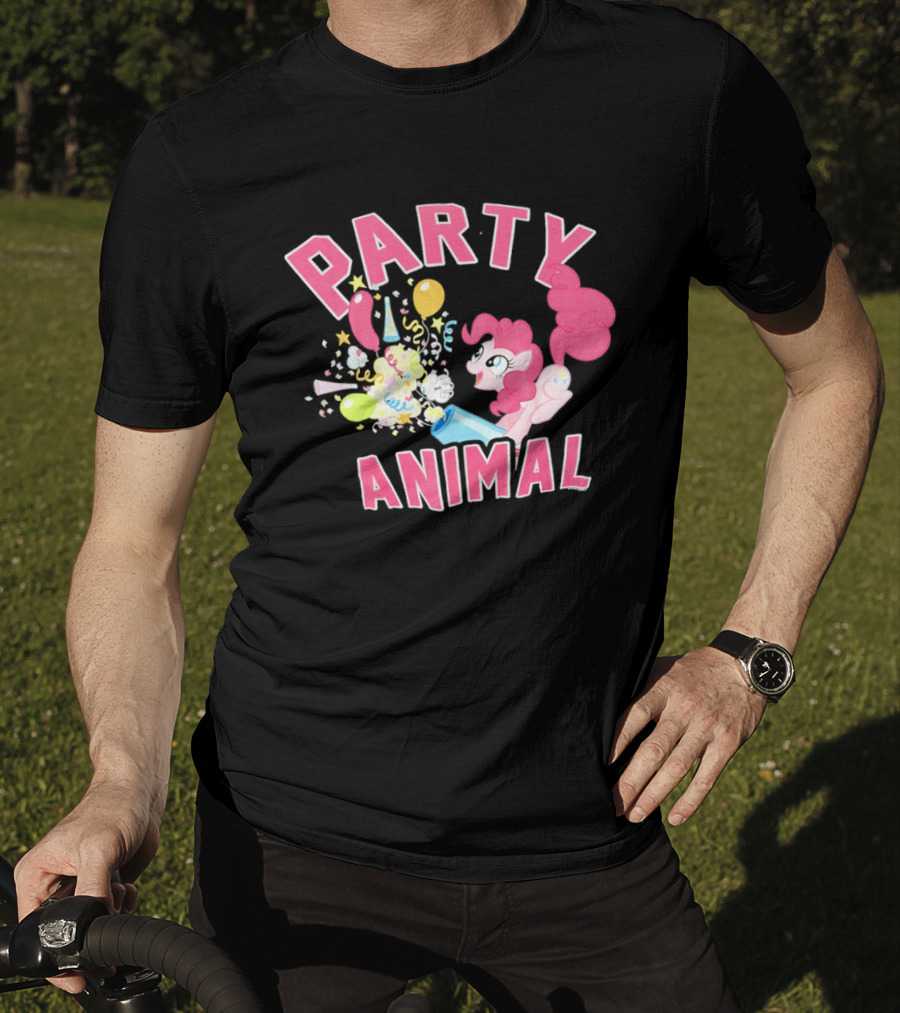 My Little Pony Party Animal Pinkie Pie Celebration Balloons Confetti T-Shirt