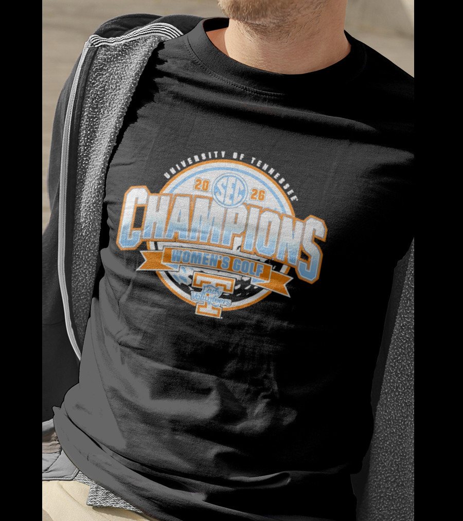 University Of Tennessee SEC 2026 Champions Women's Golf Lady Volunteers T-Shirt