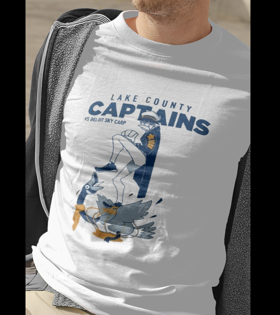 2026 Lake County Captains Vs Beloit Sky Carp Baseball Event T-Shirt