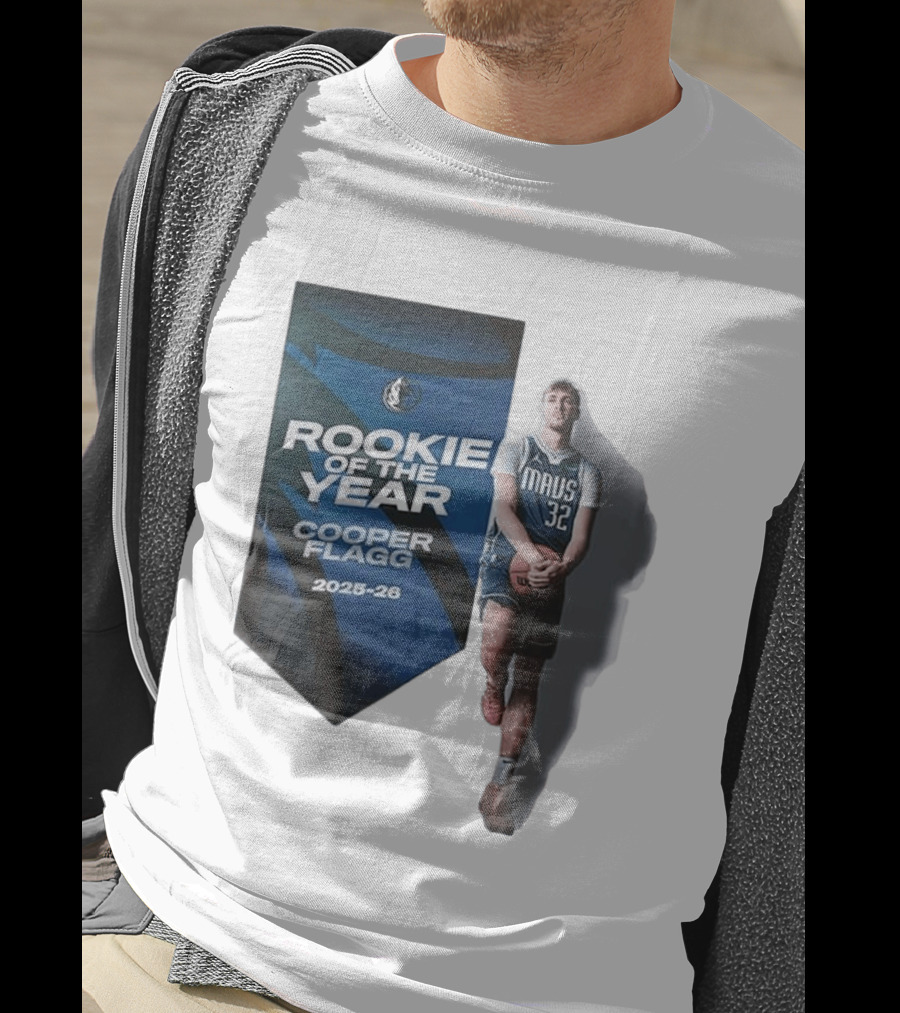 Rookie Of The Year Cooper Flagg 2025 26 Dallas Mavericks Mavs 32 T-Shirt