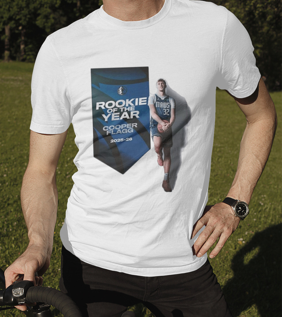 Rookie Of The Year Cooper Flagg 2025 26 Dallas Mavericks Mavs 32 T-Shirt