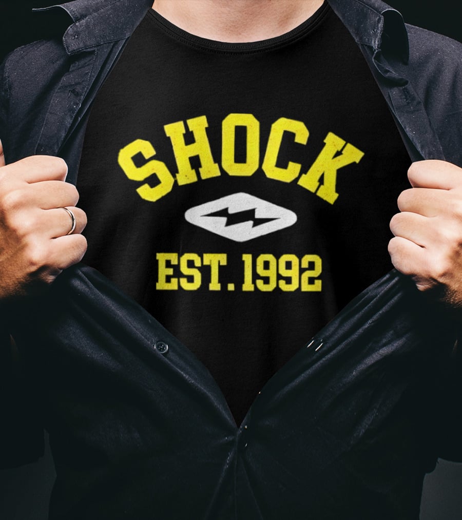 Marcus Fakatou Shock Est 1992 Electric T-Shirt