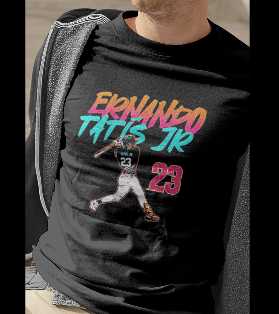 Fernando Tatis Jr 23 San Diego Padres City Edition Swing T-Shirt