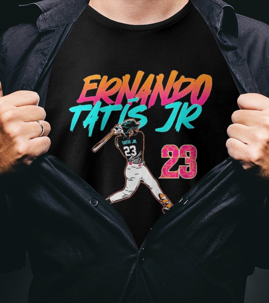 Fernando Tatis Jr 23 San Diego Padres City Edition Swing T-Shirt