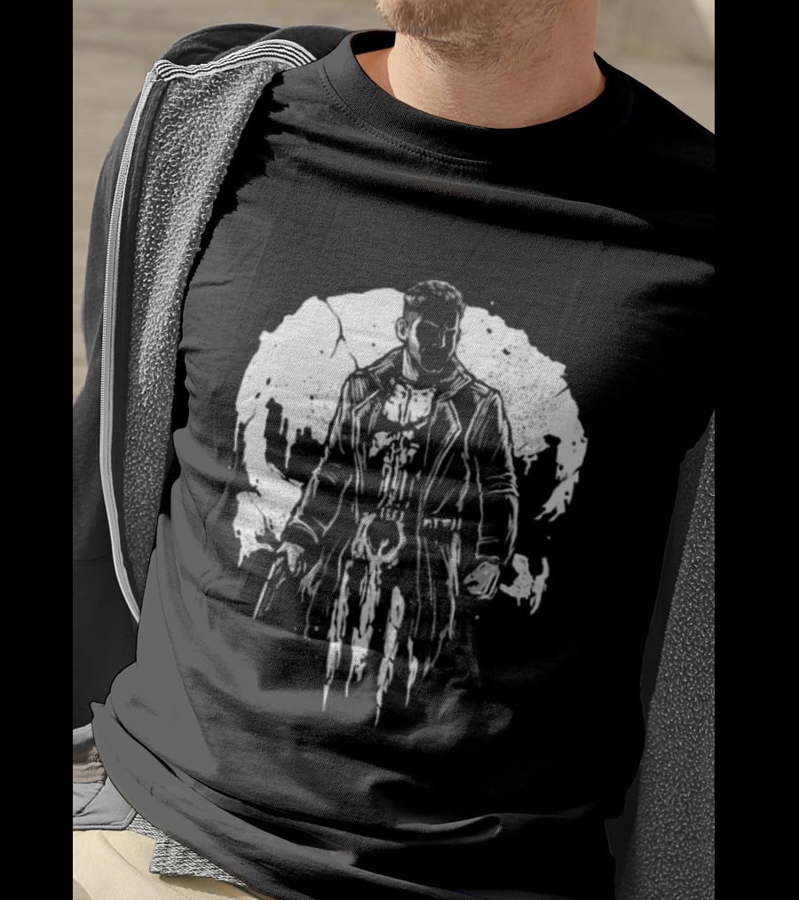 Frank Castle Aka Punisher He Who Punishes Iconic Vigilante Symbol Merchandise T-Shirt