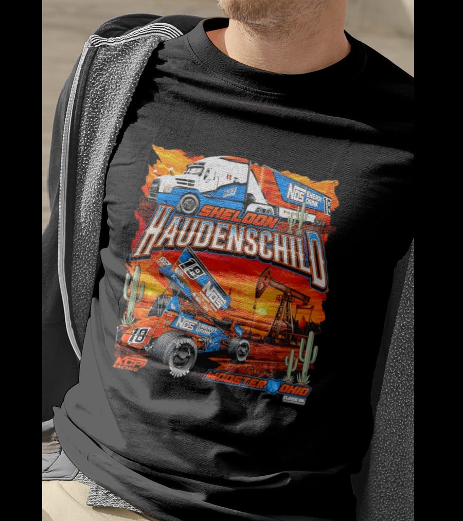 Sheldon Haudenschild NOS Energy Drink KCP Racing Wooster Ohio Classic Ink USA T-Shirt