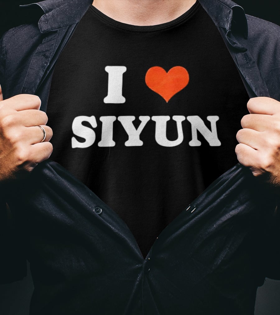 I Love Siyun Red Heart T-Shirt
