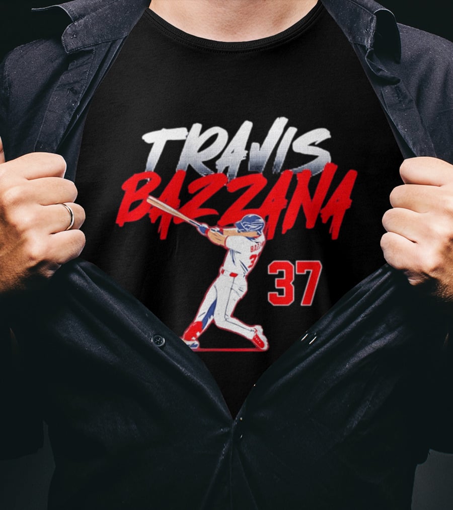 Travis Bazzana 37 Baseball Swing Cleveland Guardians Slugger T-Shirt