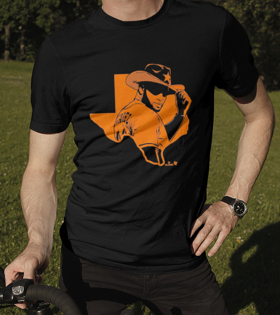 Yordan Alvarez Texas Cowboy Silhouette Hat T-Shirt
