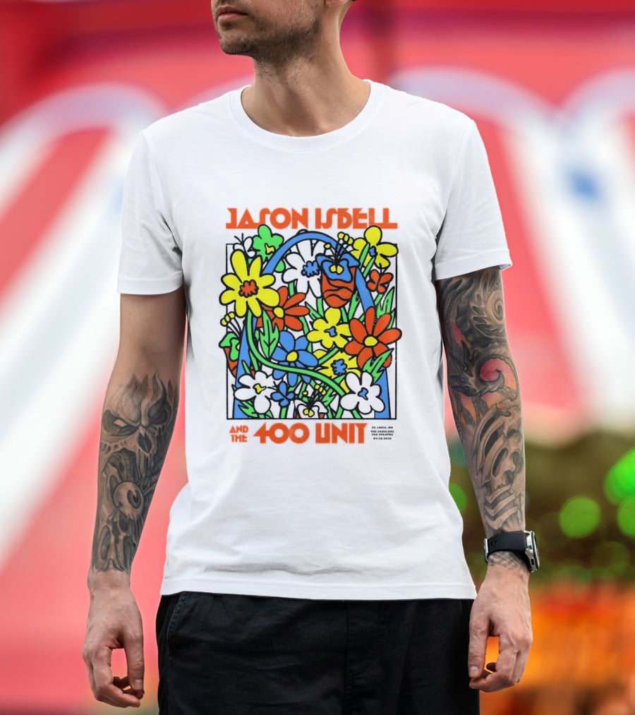 Jason Isbell The 400 Unit St. Louis Fabulous Fox Theatre April 29 2026 Flower Arch T-Shirt