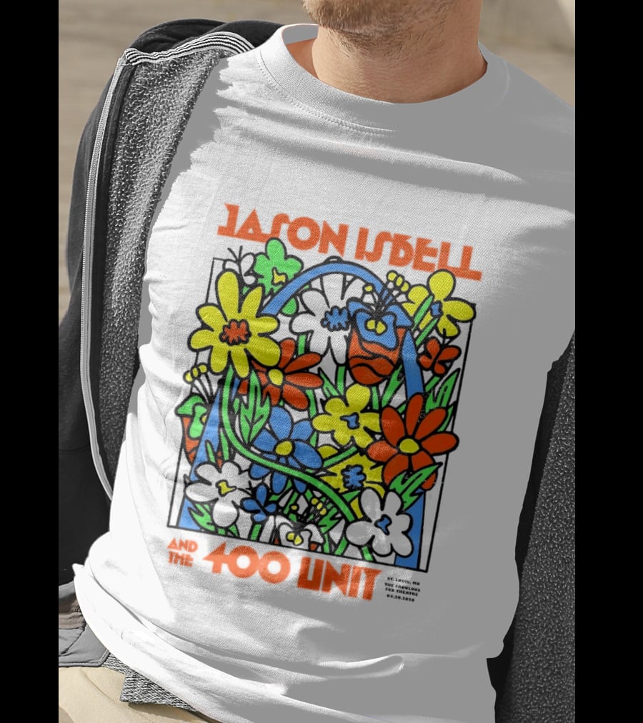 Jason Isbell The 400 Unit St. Louis Fabulous Fox Theatre April 29 2026 Flower Arch T-Shirt