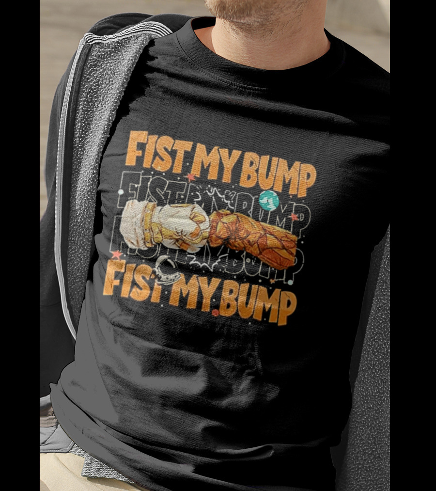 Fist My Bump Grace And Rocky Cartoon Style Fist Bump T-Shirt