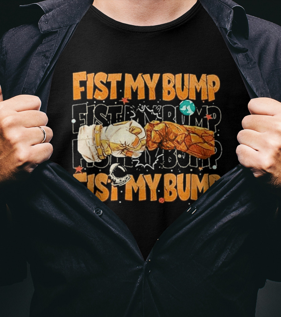 Fist My Bump Grace And Rocky Cartoon Style Fist Bump T-Shirt