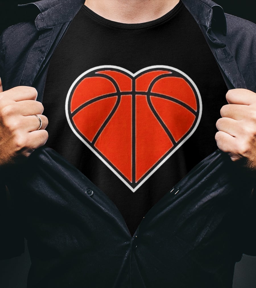 New York Knicks Basketball Heart T-Shirt