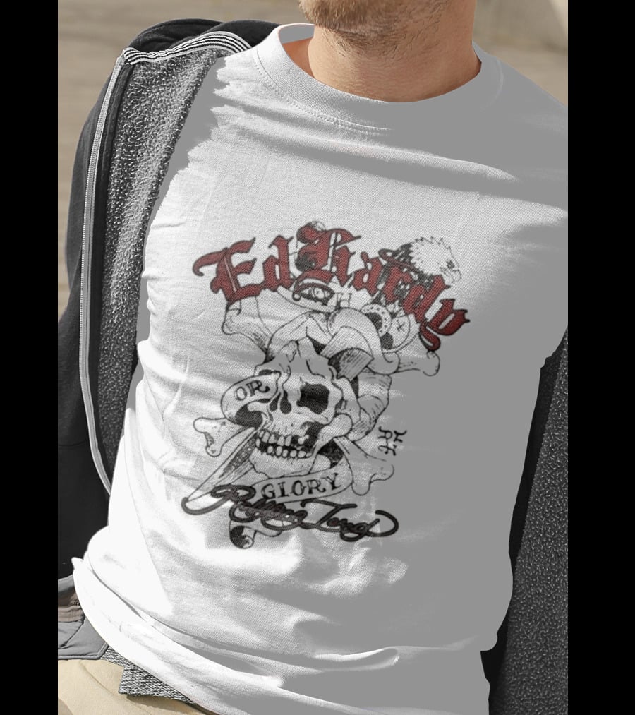 Ed Hardy Rolling Loud Festival 2026 Death Glory Thermal Skull T-Shirt