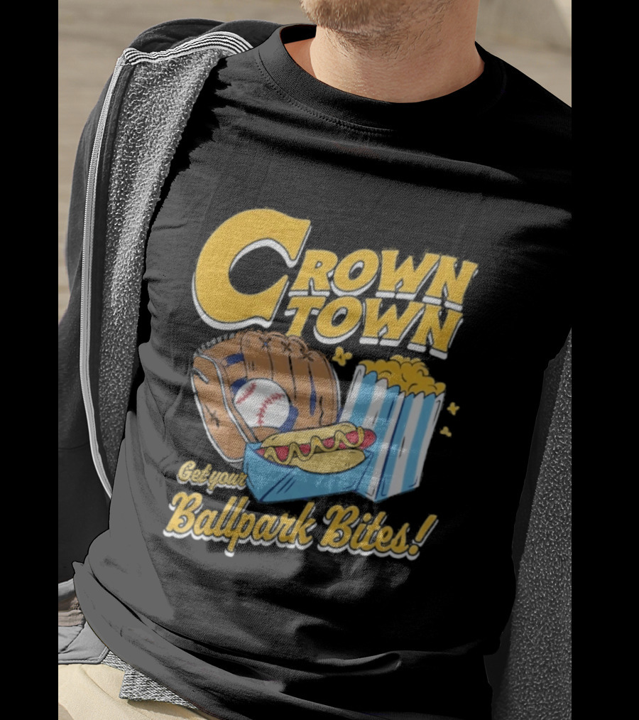 Crown Town Ballpark Bites Get Your Snacks T-Shirt