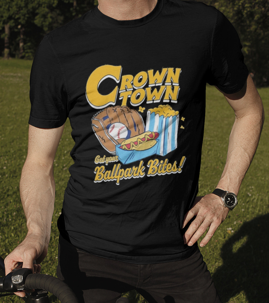 Crown Town Ballpark Bites Get Your Snacks T-Shirt