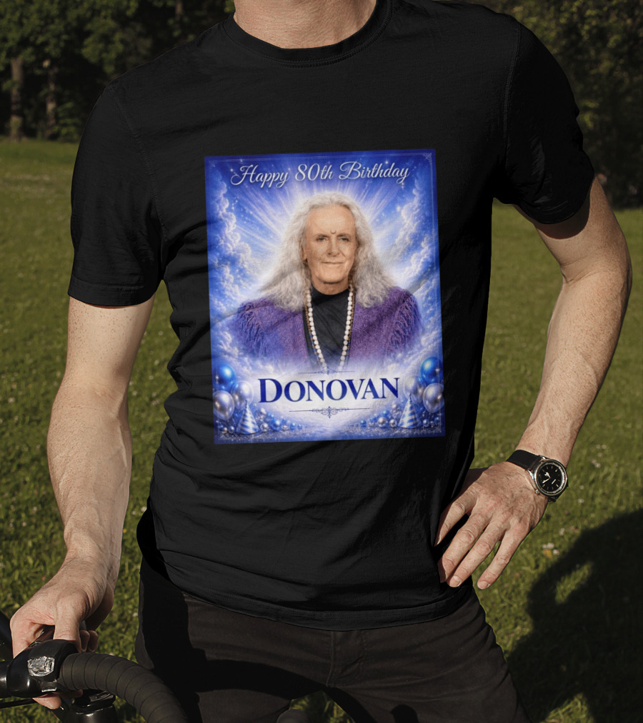 Happy 80th Birthday Donovan Celebration T-Shirt