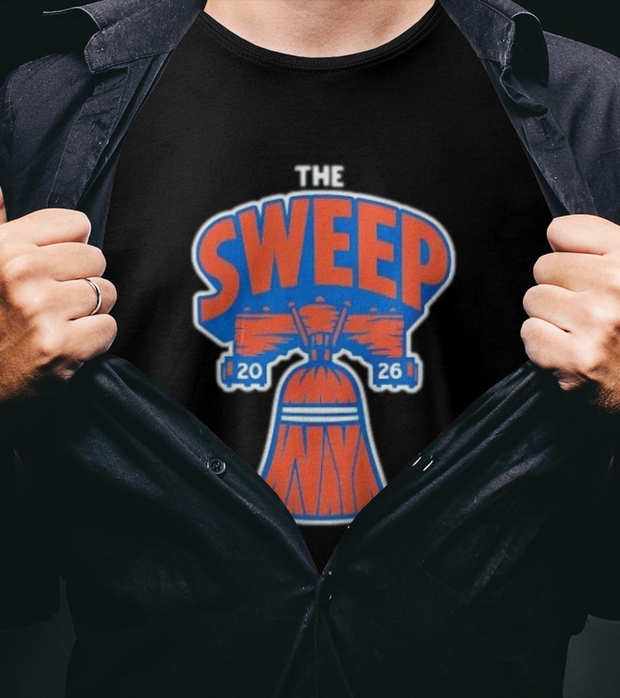 New York Knicks The Sweep 2026 Liberty Bell Motif T-Shirt