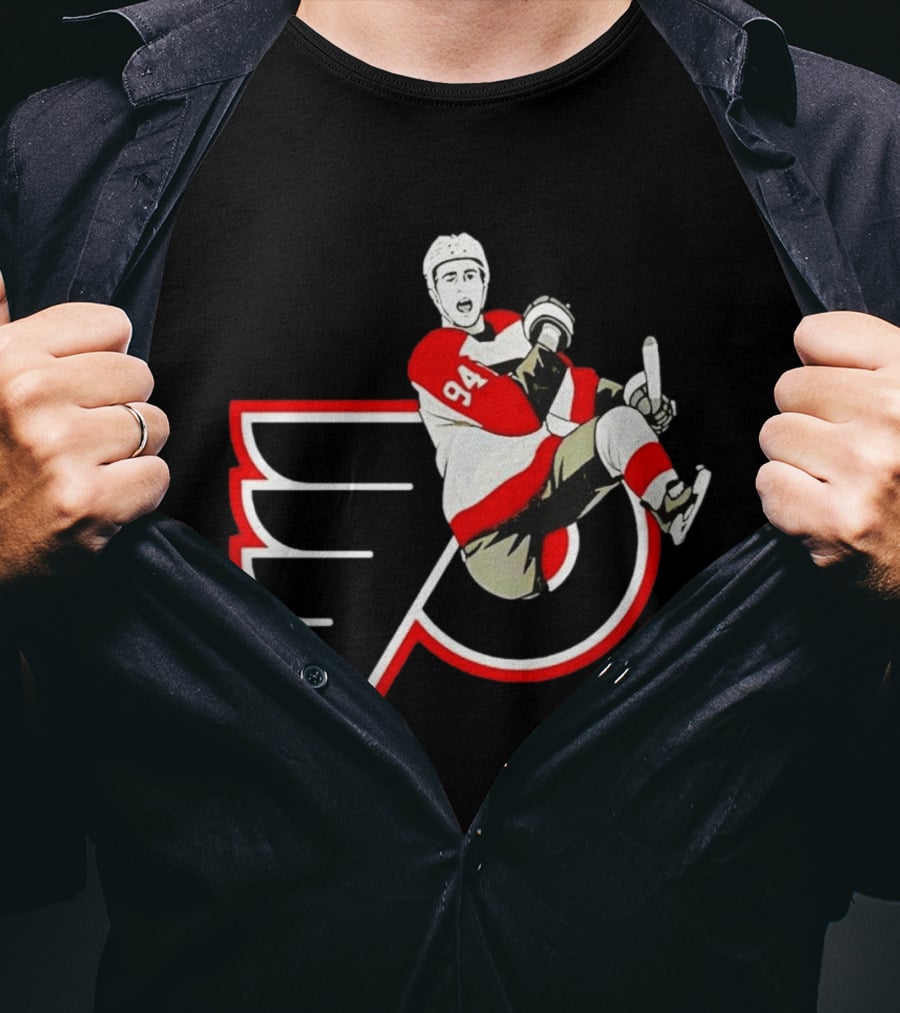 Philadelphia Flyers Porter Martone 94 Celebration T-Shirt