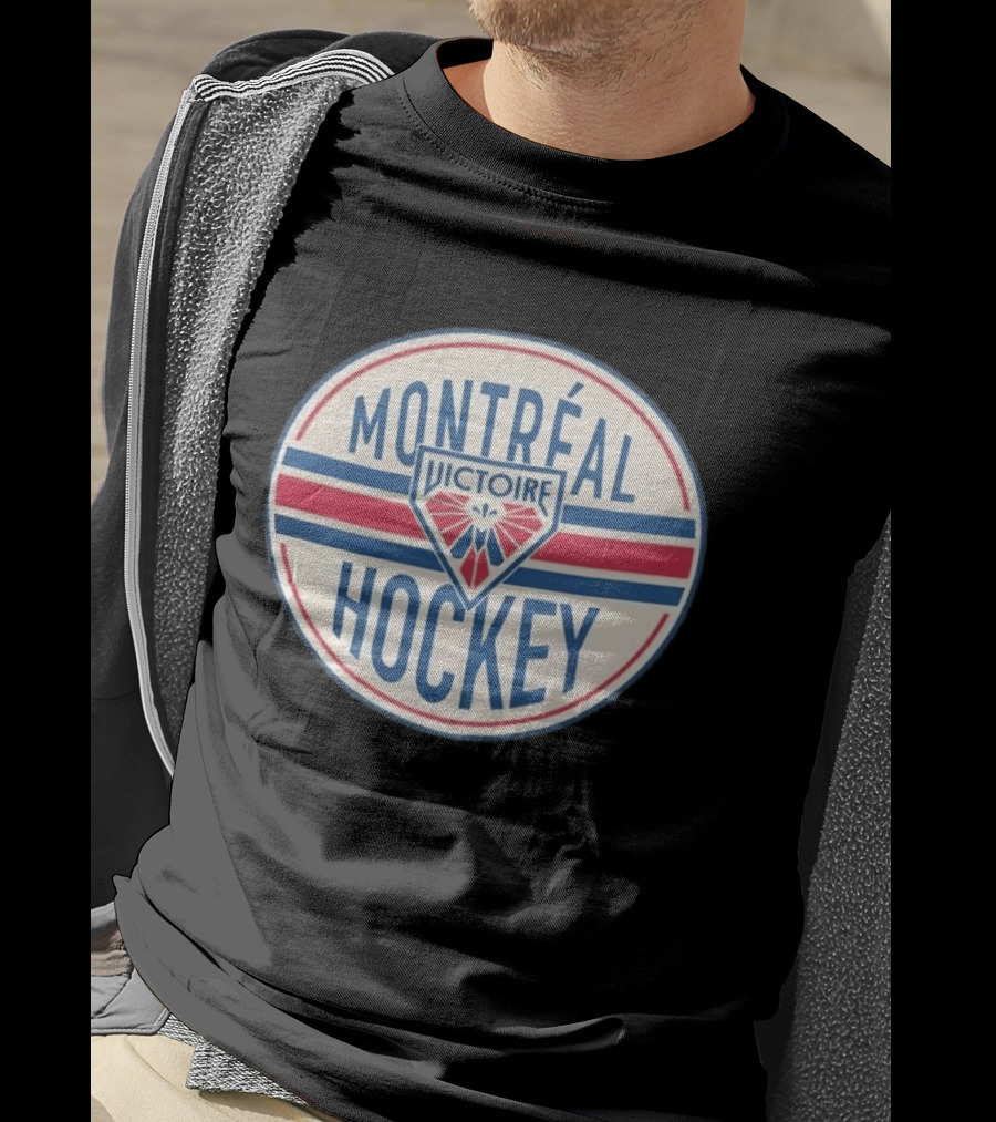PWHL Shops Montreal Victoire Hockey Stadium Essentials Seal T-Shirt