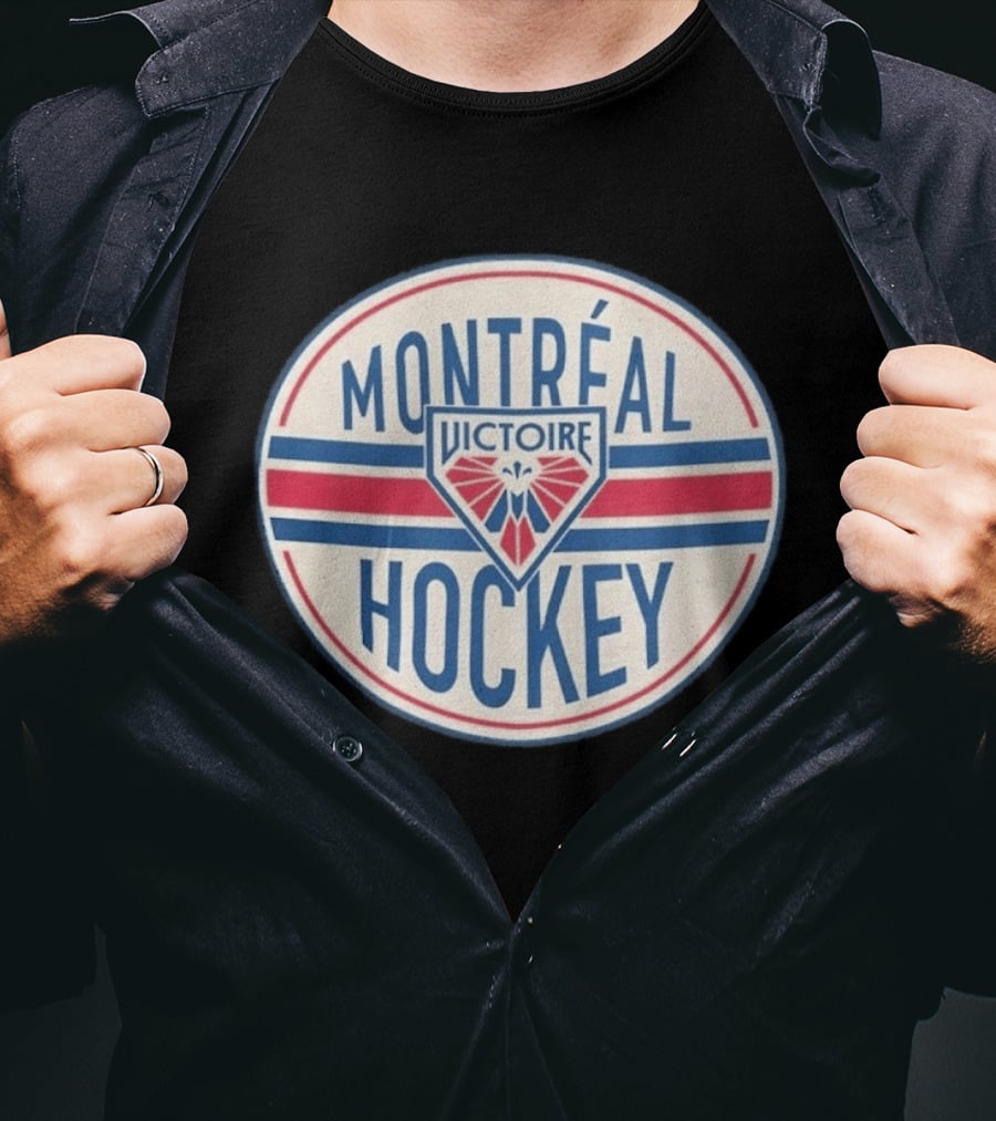 PWHL Shops Montreal Victoire Hockey Stadium Essentials Seal T-Shirt