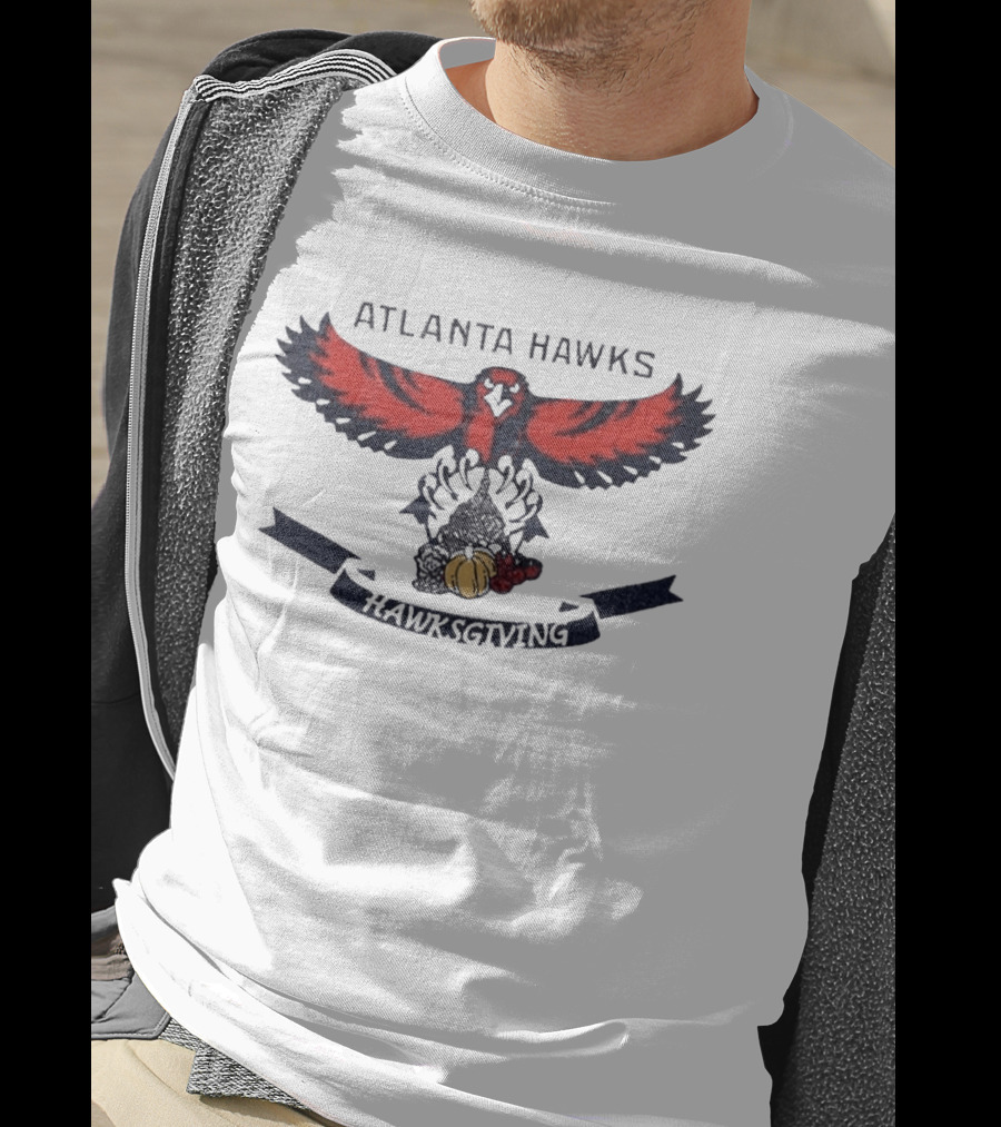 Atlanta Hawks Hawksgiving Thanksgiving Basketball Celebration T-Shirt