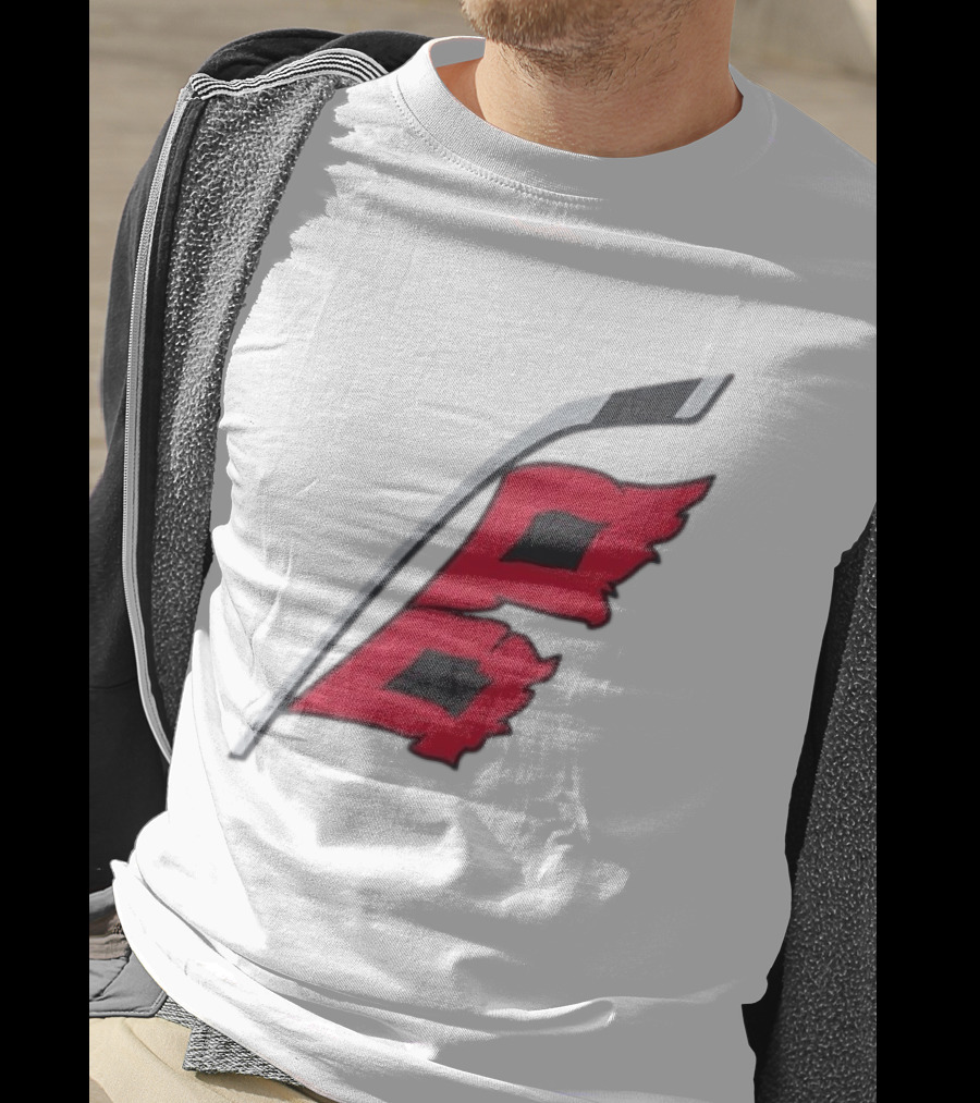 Carolina Hurricanes Red Storm Surge Hockey Stick Flag T-Shirt