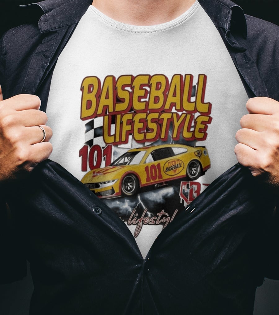 Baseball Lifestyle 101 Racing Car It's A Lifestyle 43RPM T-Shirt