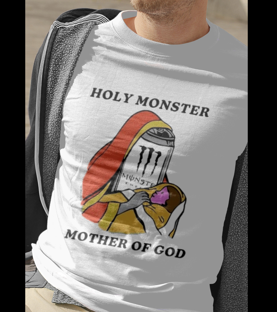 Holy Monster Mother Of God Energy Drink Can T-Shirt
