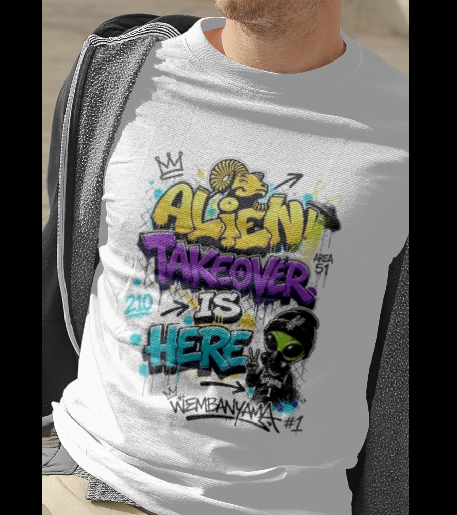 Alien Takeover Is Here Wembanyama T-Shirt