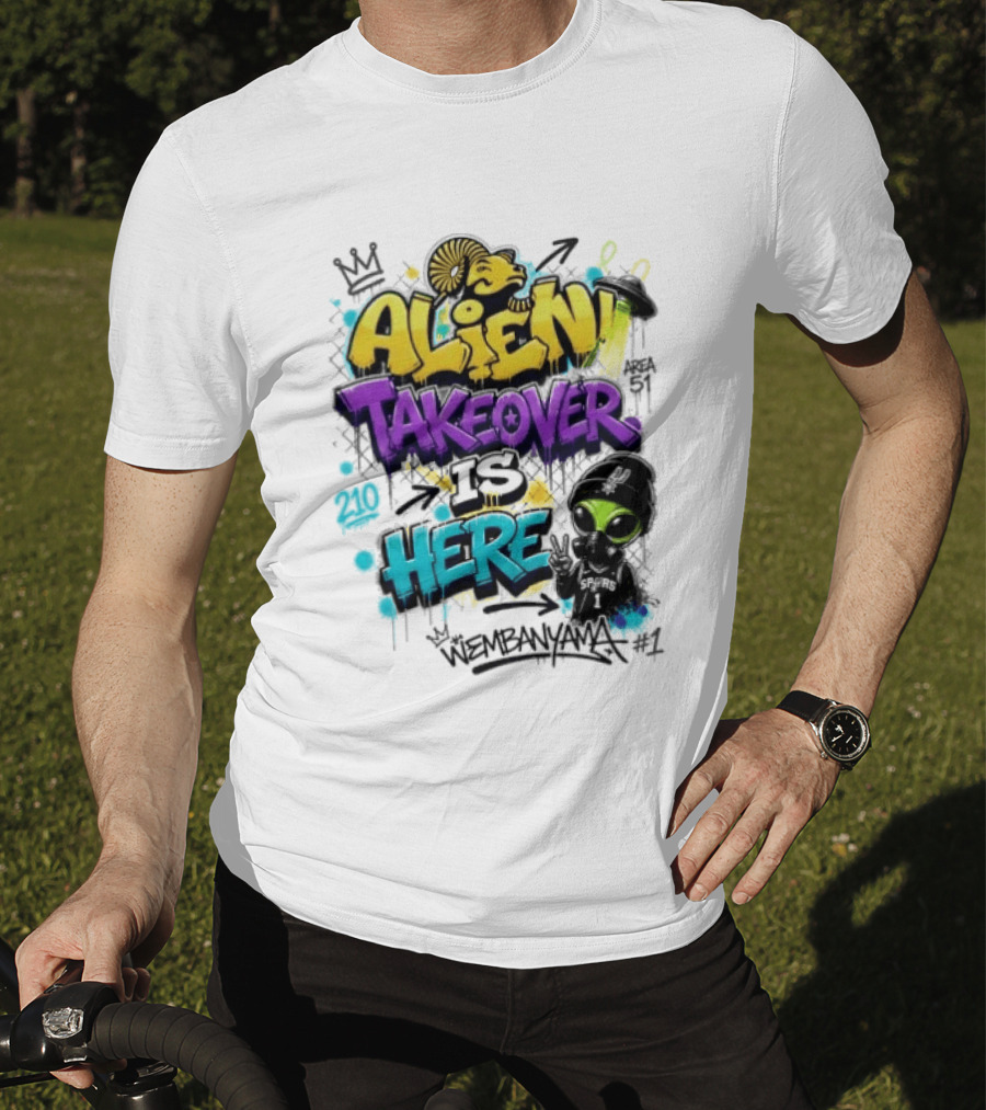 Alien Takeover Is Here Wembanyama T-Shirt