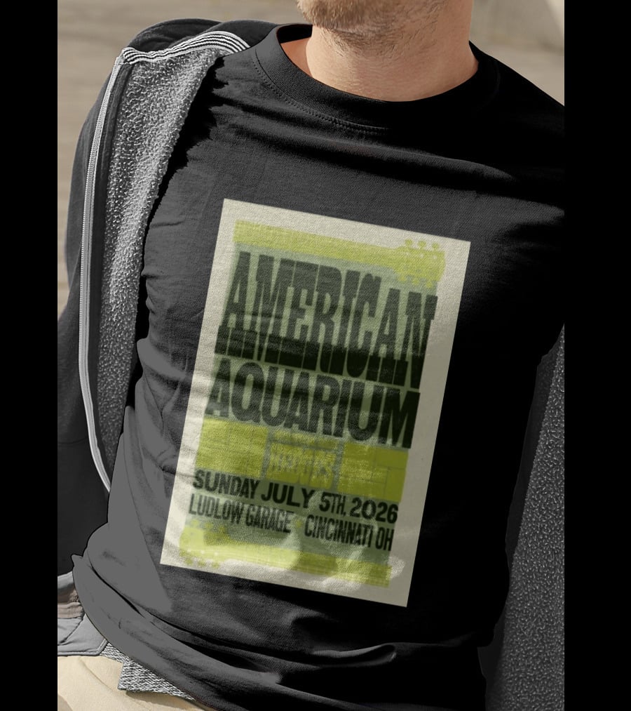 American Aquarium With Special Guest Hedges At Ludlow Garage Cincinnati OH July 5 2026 T-Shirt