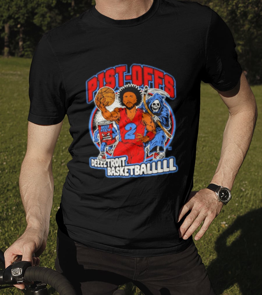 Pist Offs Detroit Basketball Player With Grim Reaper And Beer Keg T-Shirt