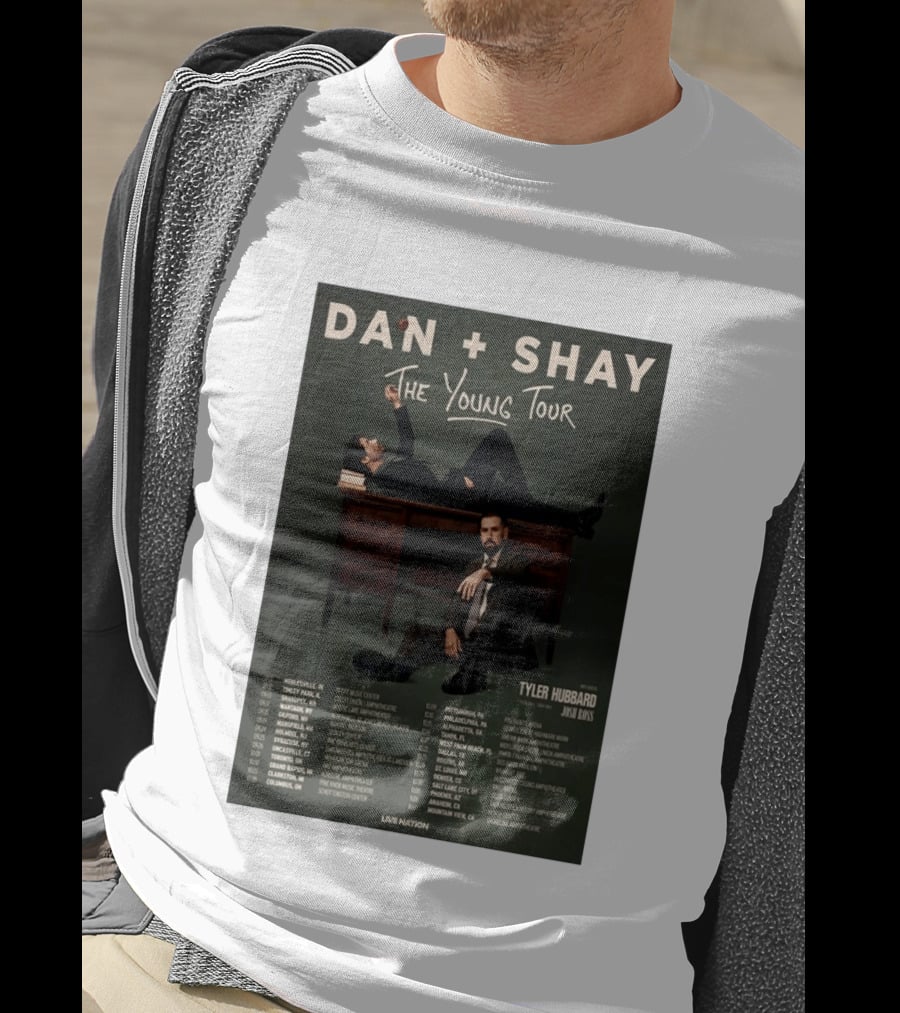 Dan Shay The Young Tour 2026 Tyler Hubbard Josh Ross Live Nation T-Shirt