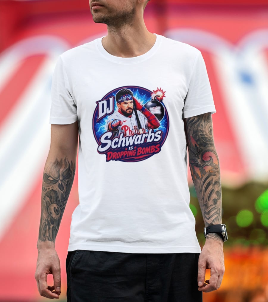 DJ Schwarbs Phillies Dropping Bombs T-Shirt